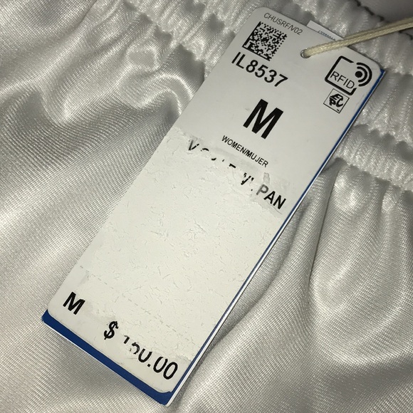 Adidas Chile 62 Ultra Wide Leg Pants White On White NWT - Picture 6 of 12